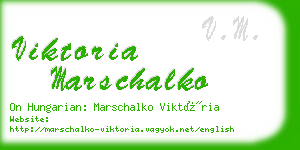 viktoria marschalko business card